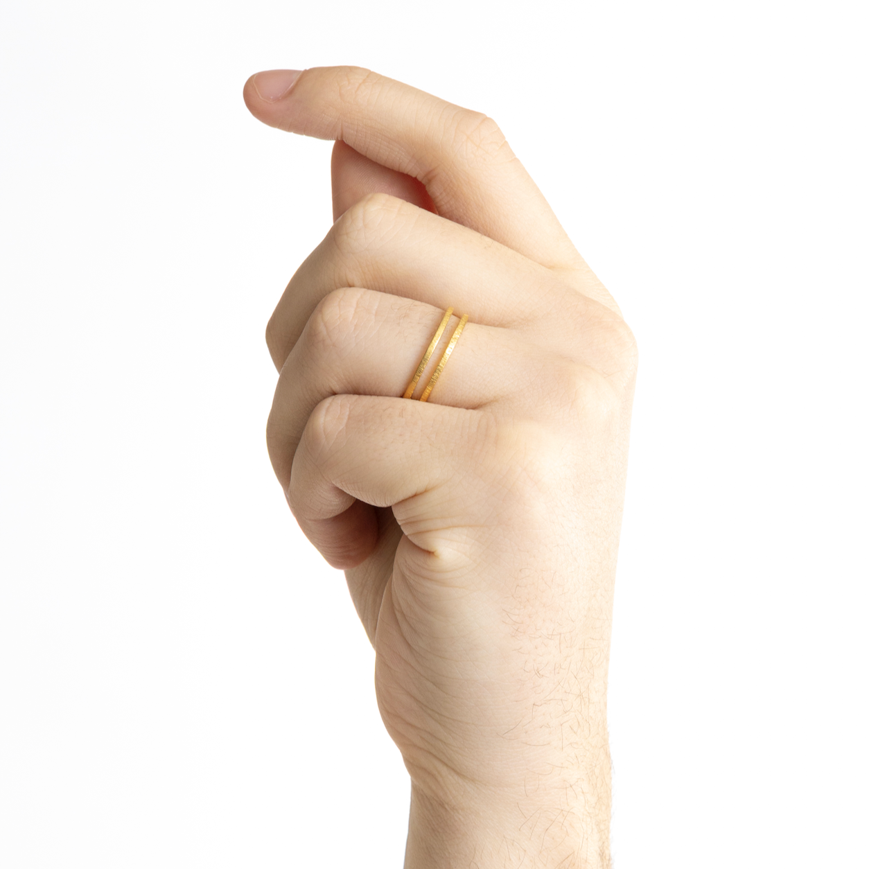 Sam ring - with structured finish